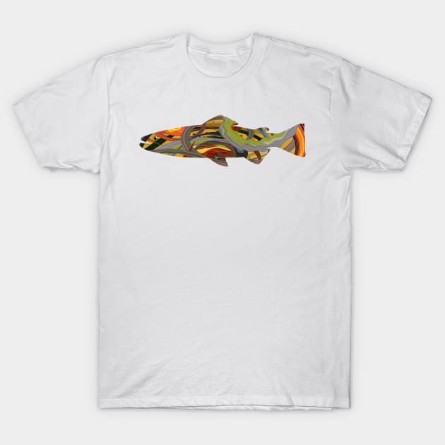 Mystic Trout- Rainbow Trout T-Shirt by Whisperingpeaks